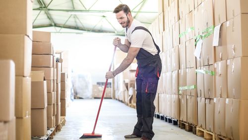 Warehouse cleaning